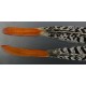 plume de queue de faisan lady amherst pointe orange 25-30 cm