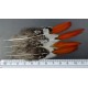plume de queue de faisan lady amherst pointe orange 10-15 cm