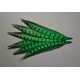 1 plume de queue de faisan lady amherst teintée vert foncé 23-28 cm