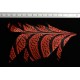 tronçon de plume de queue de faisan lady amherst teinté orange saumon 10 cm
